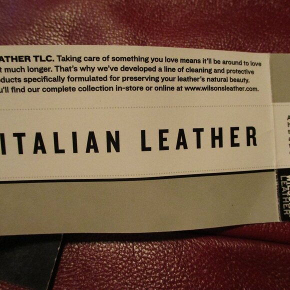 Wilson NEW Woman 1X Large Red Full Zip Pockets Luxury Italian Leather Jacket - Picture 11 of 12